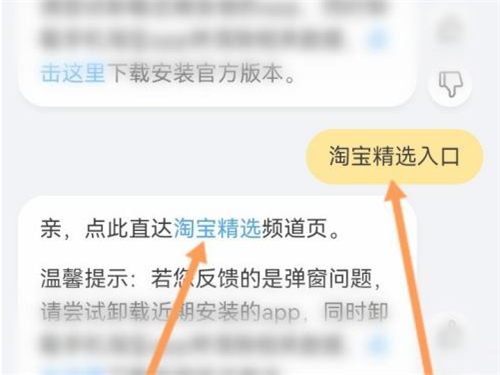 淘宝精选入口在哪里