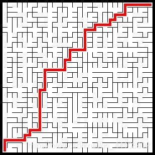 Python实现随机生成迷宫并自动寻路