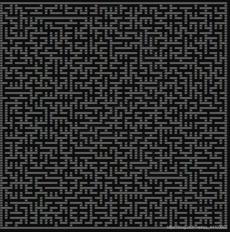 Python实现随机生成迷宫并自动寻路