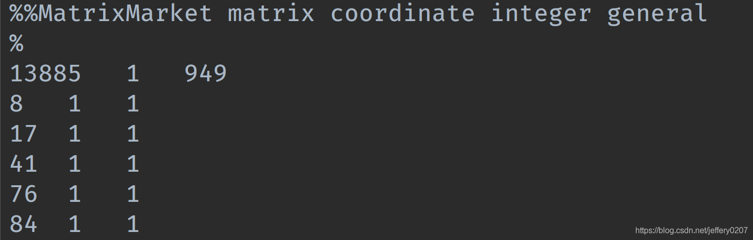 python scipy 稀疏矩阵的使用说明