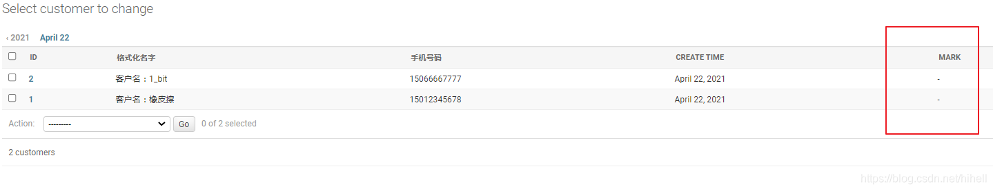 Python Django 后台管理之后台模型属性详解