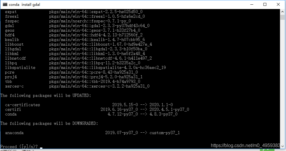 Python中Anaconda3 安装gdal库的方法