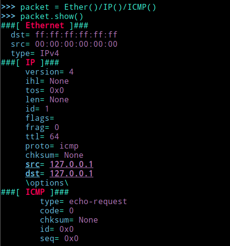 python使用scapy模块实现ping扫描的过程详解