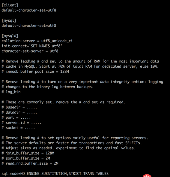 mac mysql 5.7.9 编码修改无效