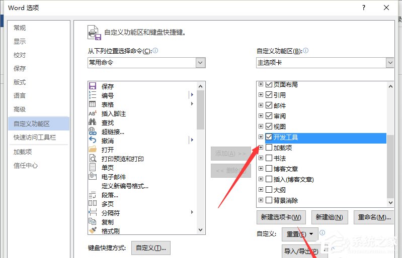 Word怎样添加开发工具?添加开发工具的方法步骤