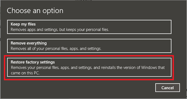 华硕Win10怎么强制恢复出厂设置?