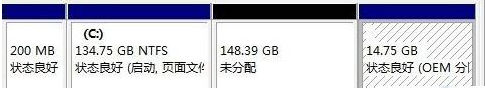 Win7旗舰版磁盘未分配空间无法新建分区怎么回事?