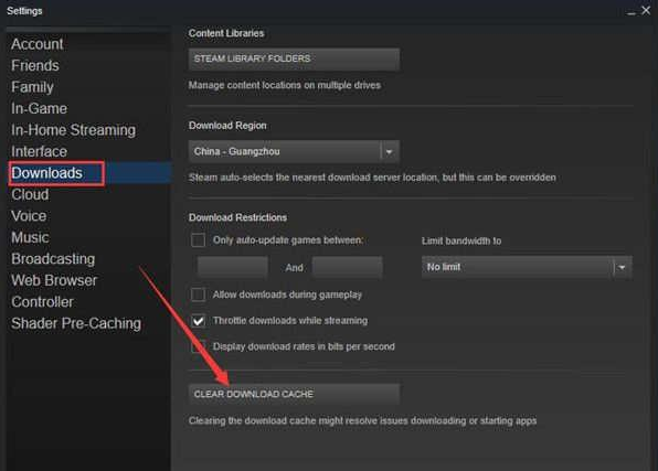 Win10专业版如何修复Steam磁盘写入错误?