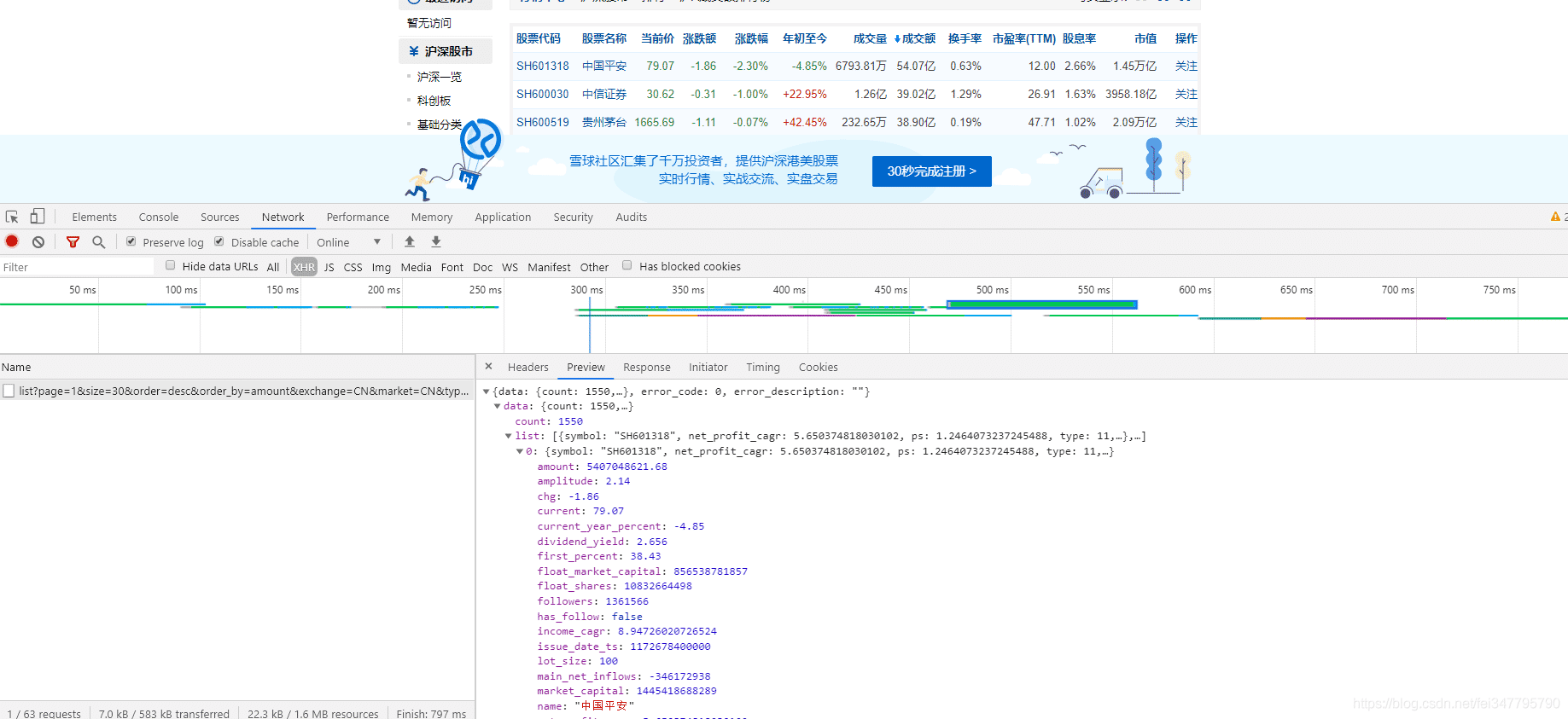 基于Python爬取股票数据过程详解