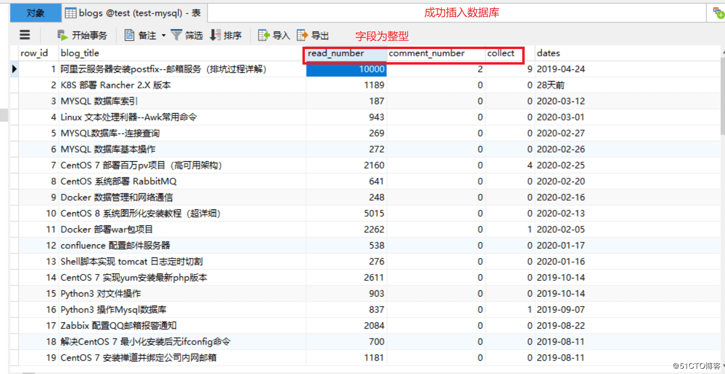 Python如何爬取51cto数据并存入MySQL