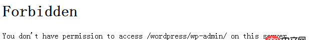 apache - 本地搭建wordpress权限问题