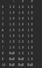 python如何删除列为空的行