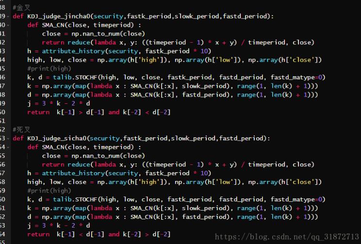浅谈python量化 双均线策略(金叉死叉)