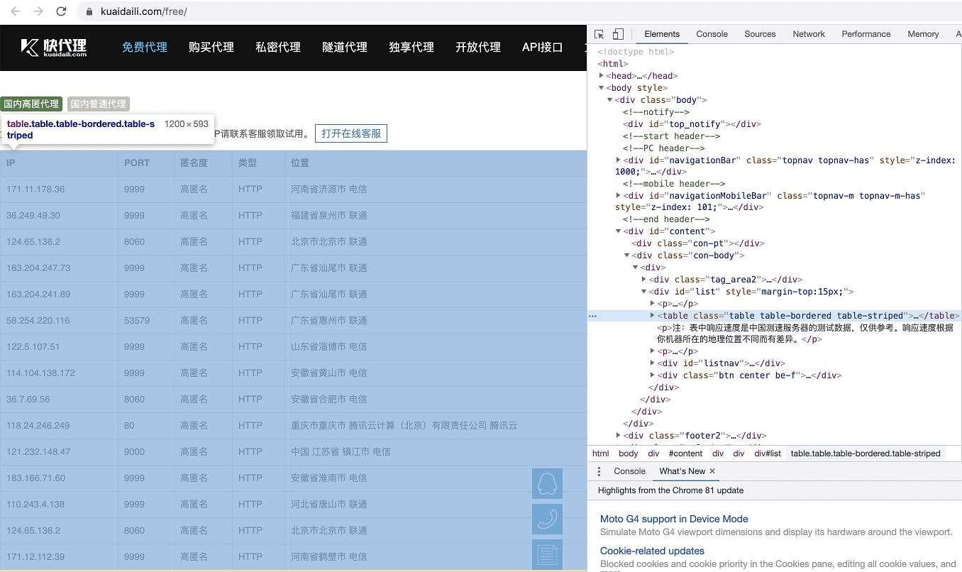 Python基于pandas爬取网页表格数据