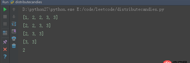 关于python统计一个整数列表中不同数值种类数的问题。