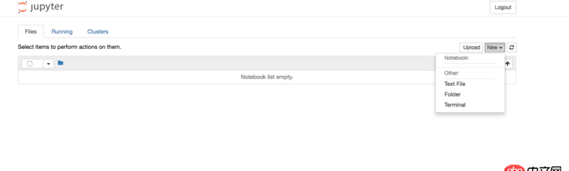jupyter-notebook - Mac下启动jupyter notebook后没有Python的选项？