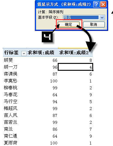 Excel数据排名并列设置方法介绍