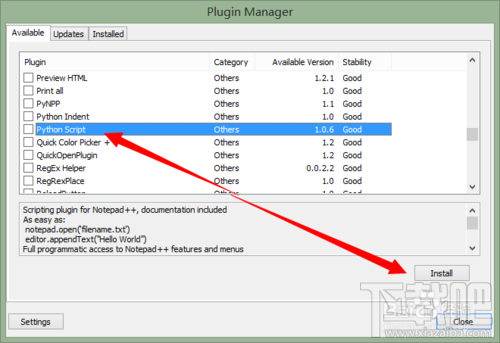 Notepad++如何安装Python插件?Notepad++插件怎么装?