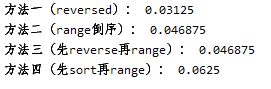Python列表倒序输出及其效率详解