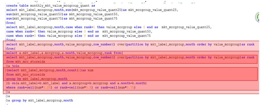 python多维数组分位数的求取方式