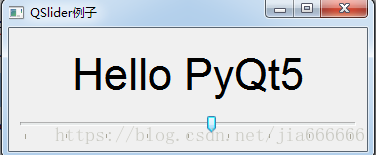 python GUI库图形界面开发之PyQt5滑块条控件QSlider详细使用方法与实例
