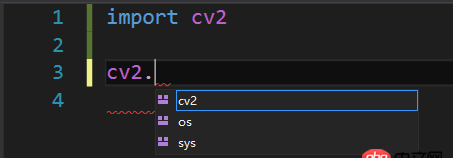 visual-studio - Python OpenCV: 奇怪的自动补全问题