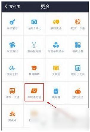 支付宝APP如何充值羊城通?充值羊城通的操作流程一览