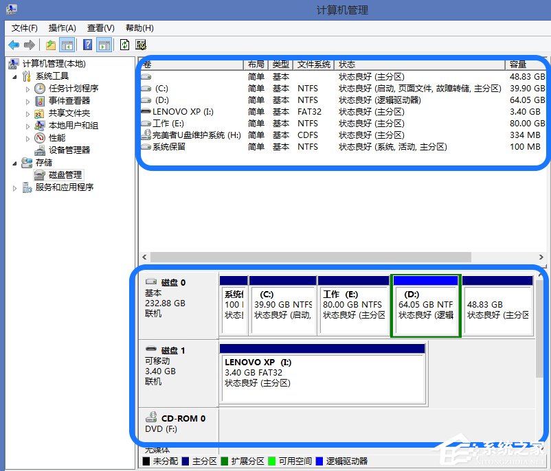 Win8系统怎么进行磁盘管理?