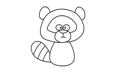qq画图红包浣熊怎么画?QQ红包浣熊画法分享