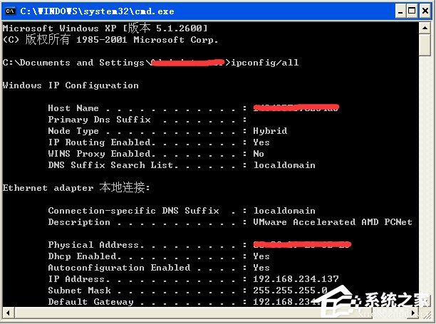 WinXP系统下ipconfig命令怎么用?
