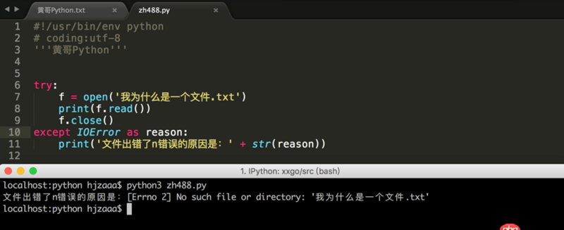 python - [Errno 2] No such file or directory: ’我为什么是一个文件，为什么返回值是这样的呢？