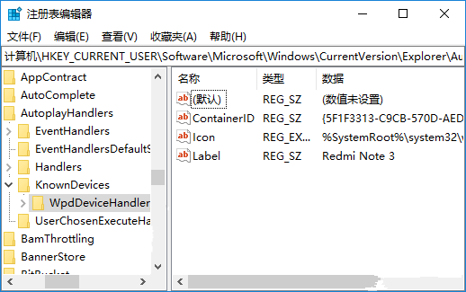 Win10自动播放设置里的设备怎么删除?