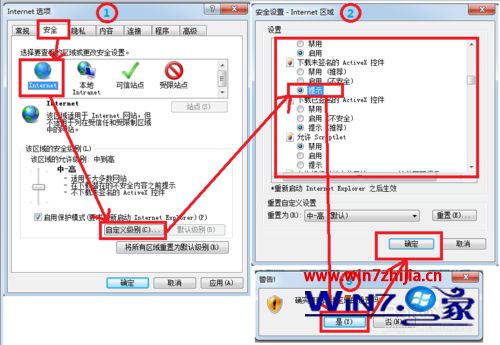 Win7系统浏览网页提示已经阻止此站点用不安全方式使用ActiveX控件如何解决?解决网页提示已经阻止此站点用不安全方式使用ActiveX控件的方法说明