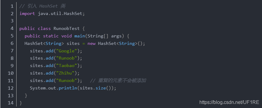 Java基础之详解HashSet的使用方法
