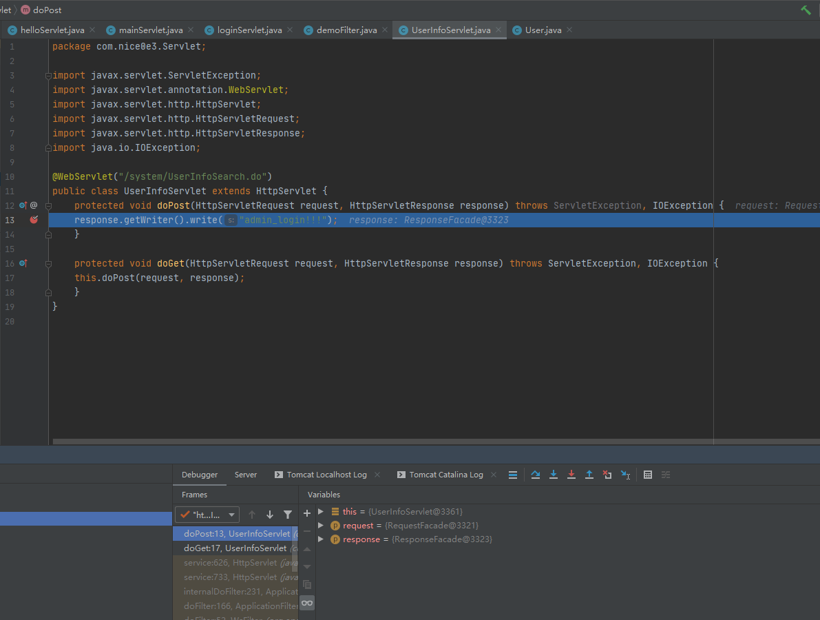Java安全之Filter权限绕过的实现