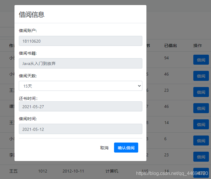 基于Java SSM框架开发图书借阅系统源代码
