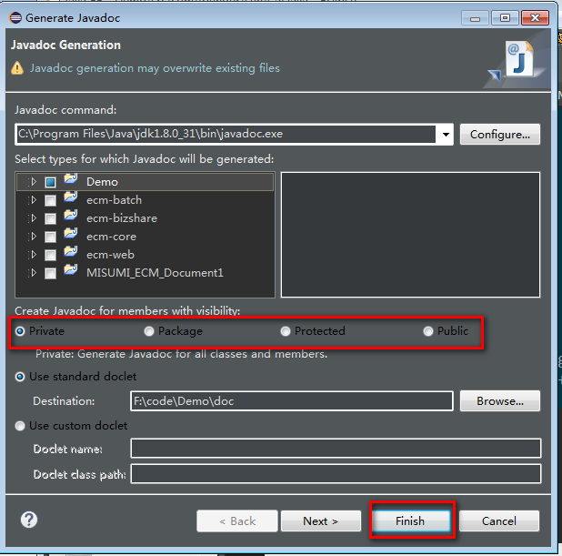 Java eclipse doc文档生成流程解析
