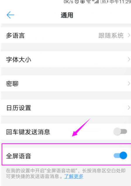 钉钉如何设置全屏语音?具体设置技巧分享