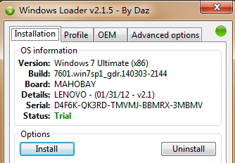 win7中使用loader激活工具具体操作步骤