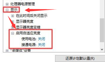 Windows11修改电源自适应亮度选项方法介绍