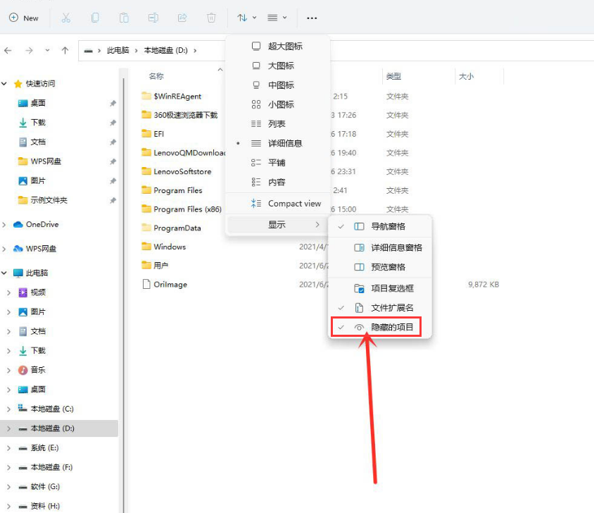 Windows11隐秘项目查看教程分享