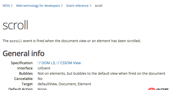 javascript - 为什么scroll事件阻止不了冒泡？