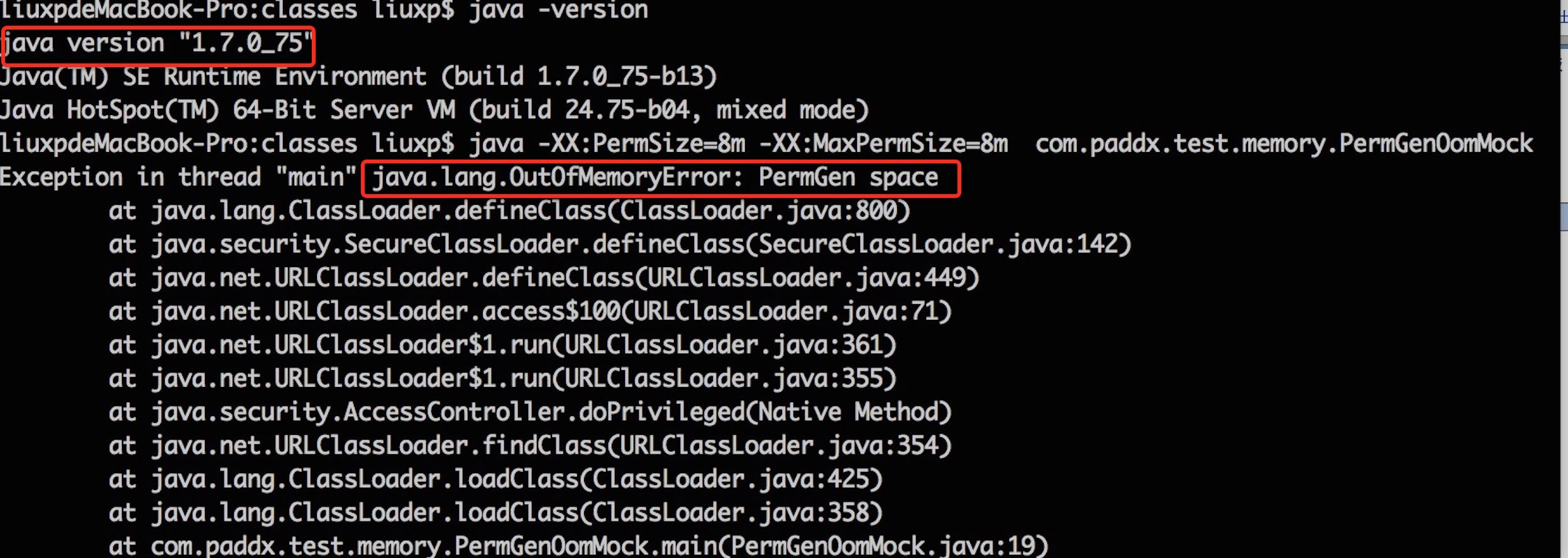 Java8内存模型PermGen Metaspace实例解析
