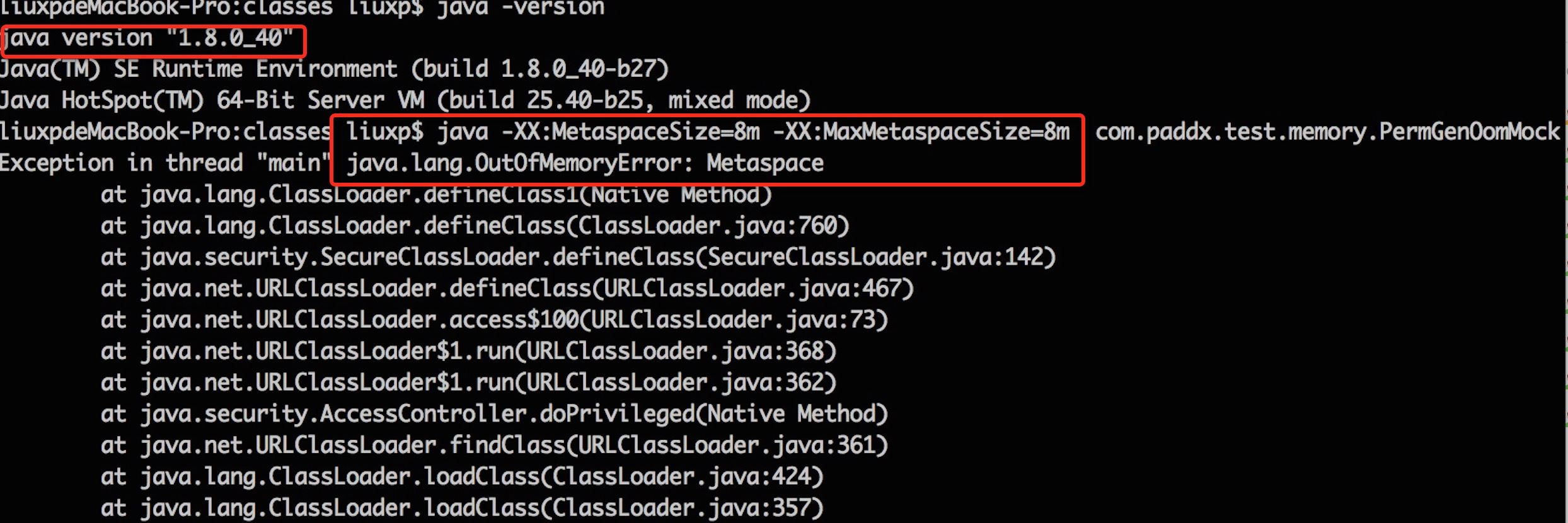 Java8内存模型PermGen Metaspace实例解析