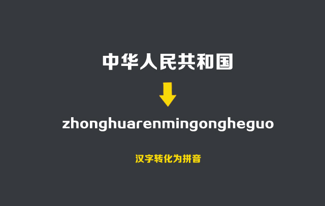 PHP汉字转换为拼音的类