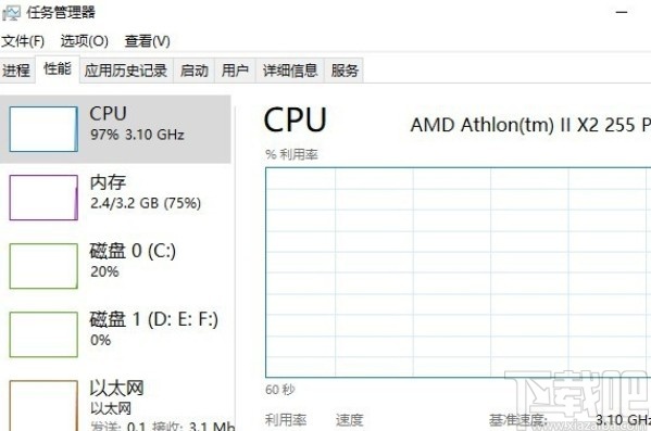 win10系统设置任务管理器默认选项卡的方法