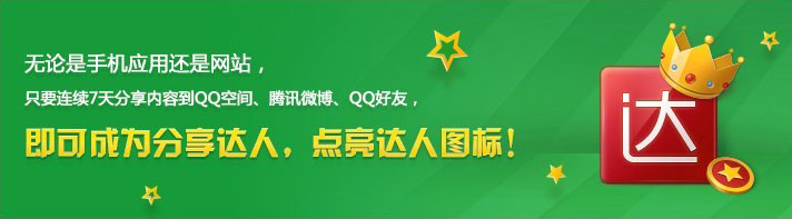 免费开通QQ分享达人的四个新图标