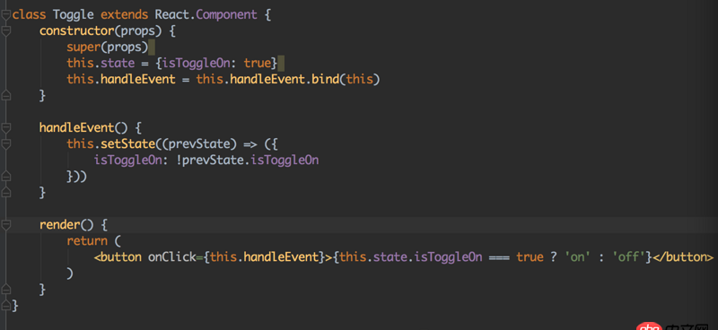 javascript - React中组件绑定this