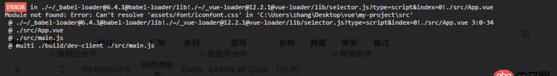 javascript - vue引入图标字体一直报错，别人提问的都试了还行不行