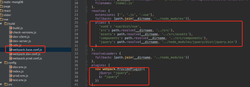VUE引入jquery以后，调用方法，提示’$’ is not defined。